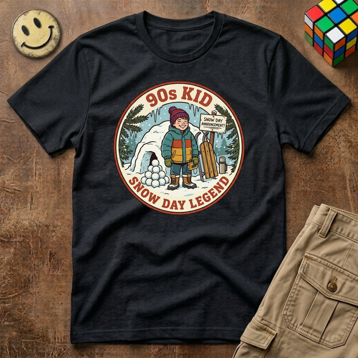 90s Kid Snow Day Legend T-Shirt