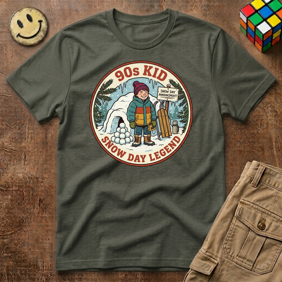 90s Kid Snow Day Legend T-Shirt