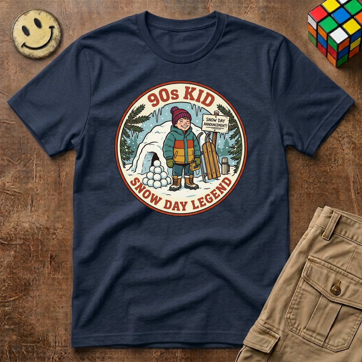 90s Kid Snow Day Legend T-Shirt