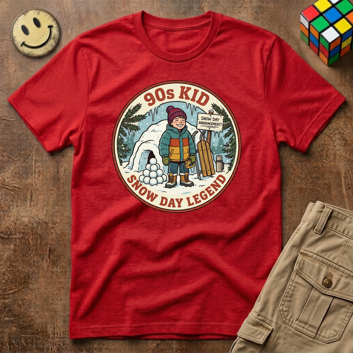 90s Kid Snow Day Legend T-Shirt