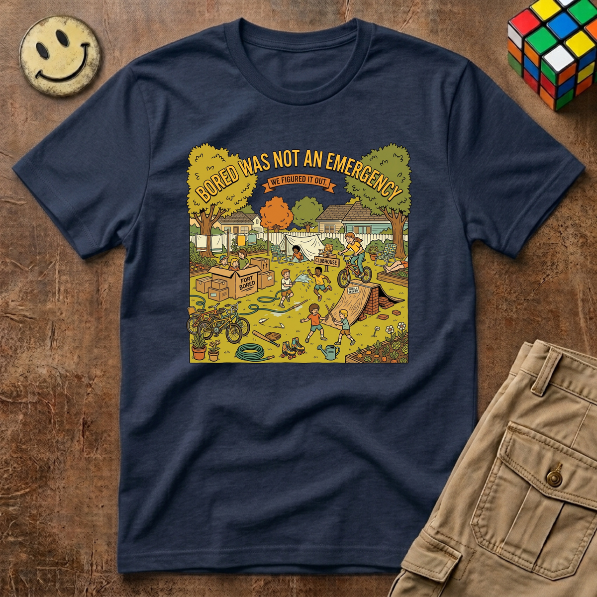 Bored Was Not An Emergency Backyard T-Shirt