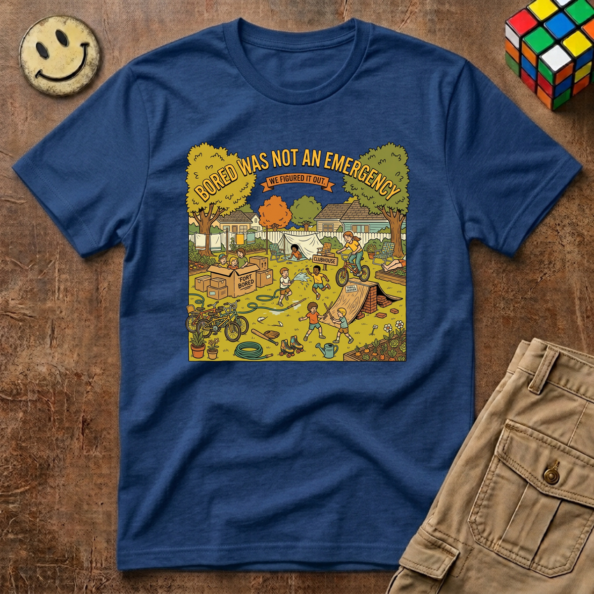 Bored Was Not An Emergency Backyard T-Shirt