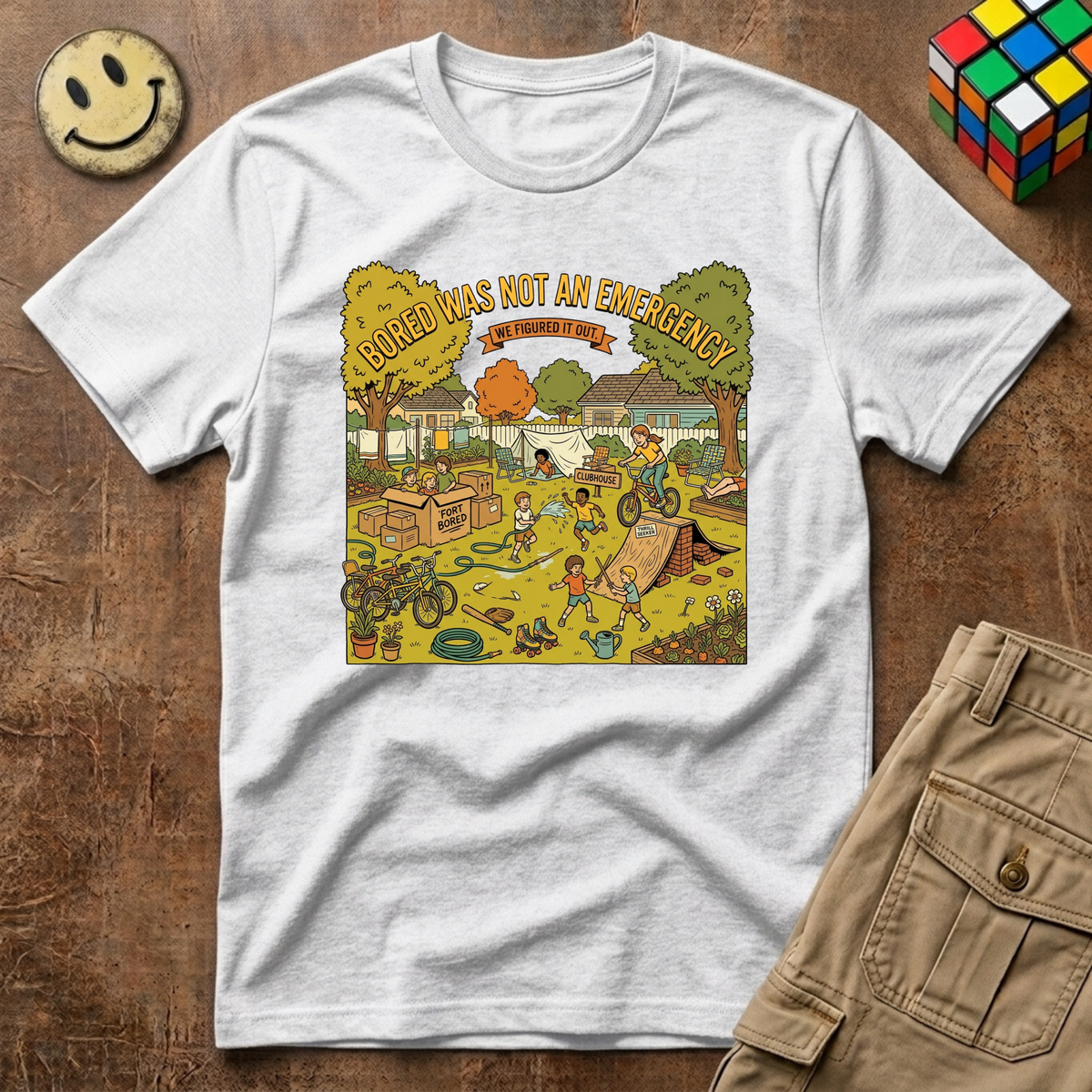 Bored Was Not An Emergency Backyard T-Shirt