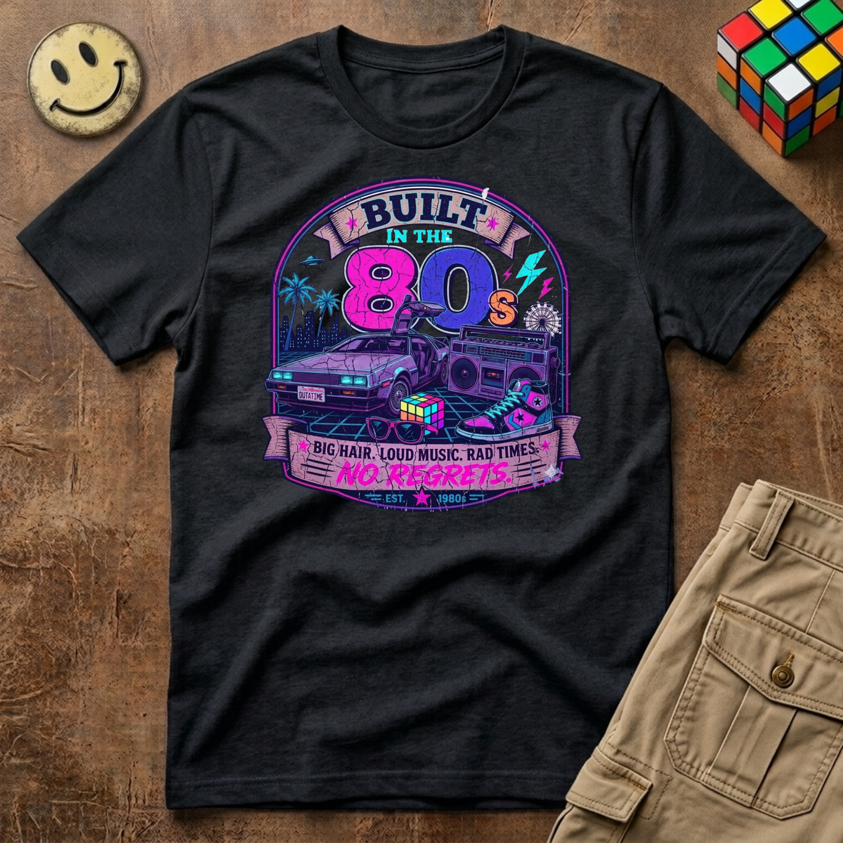 Built in the 80s neon T-Shirt