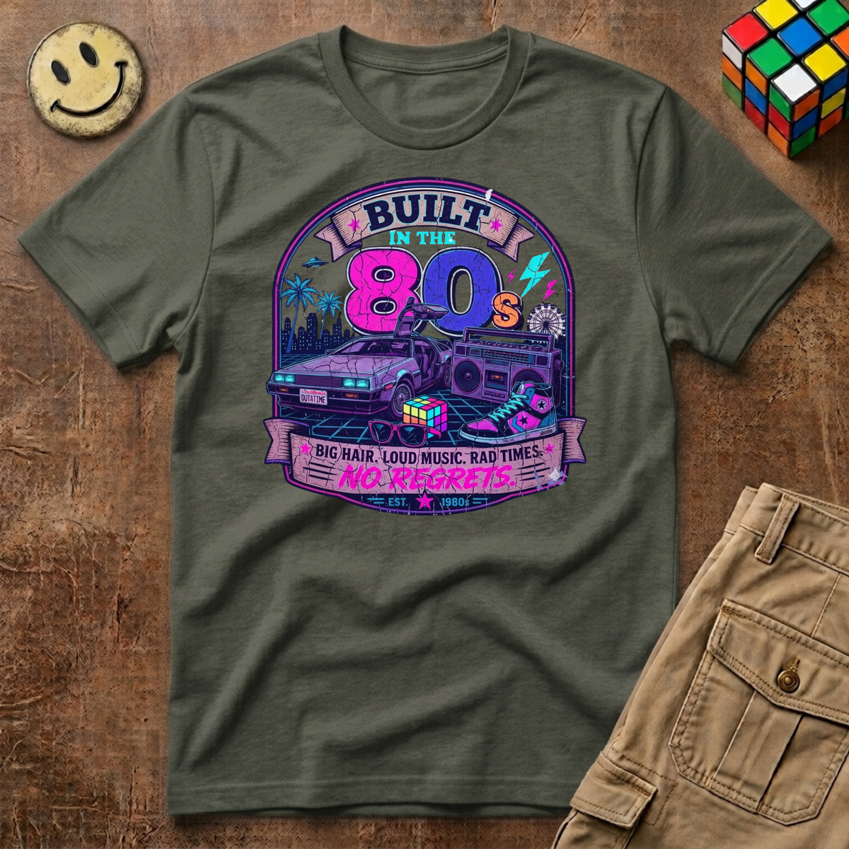 Built in the 80s neon T-Shirt