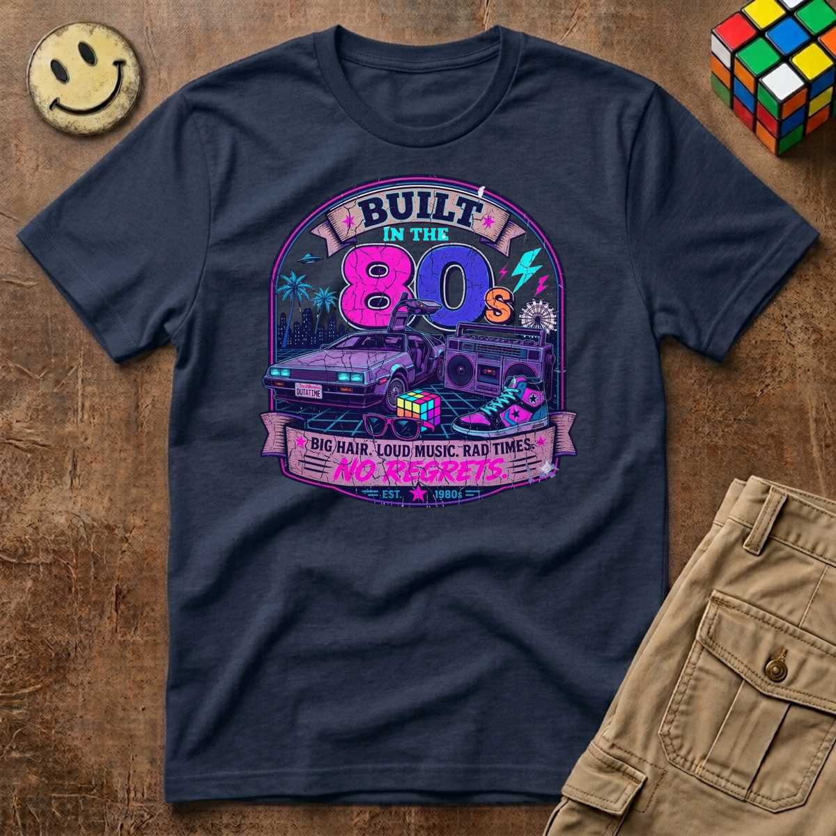 Built in the 80s neon T-Shirt