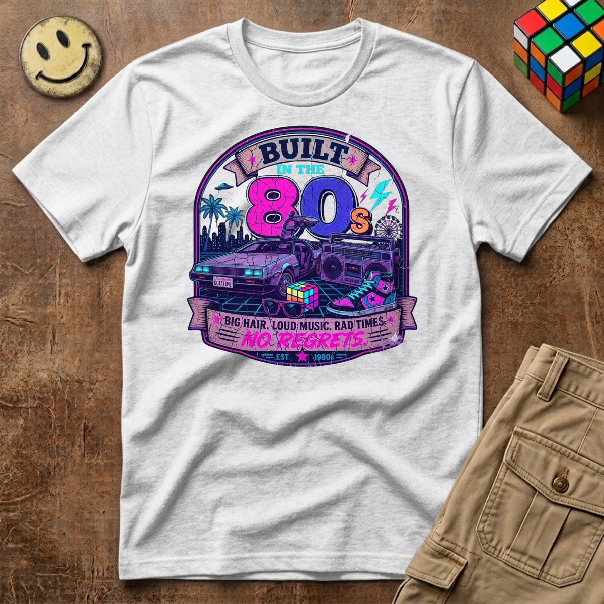 Built in the 80s neon T-Shirt