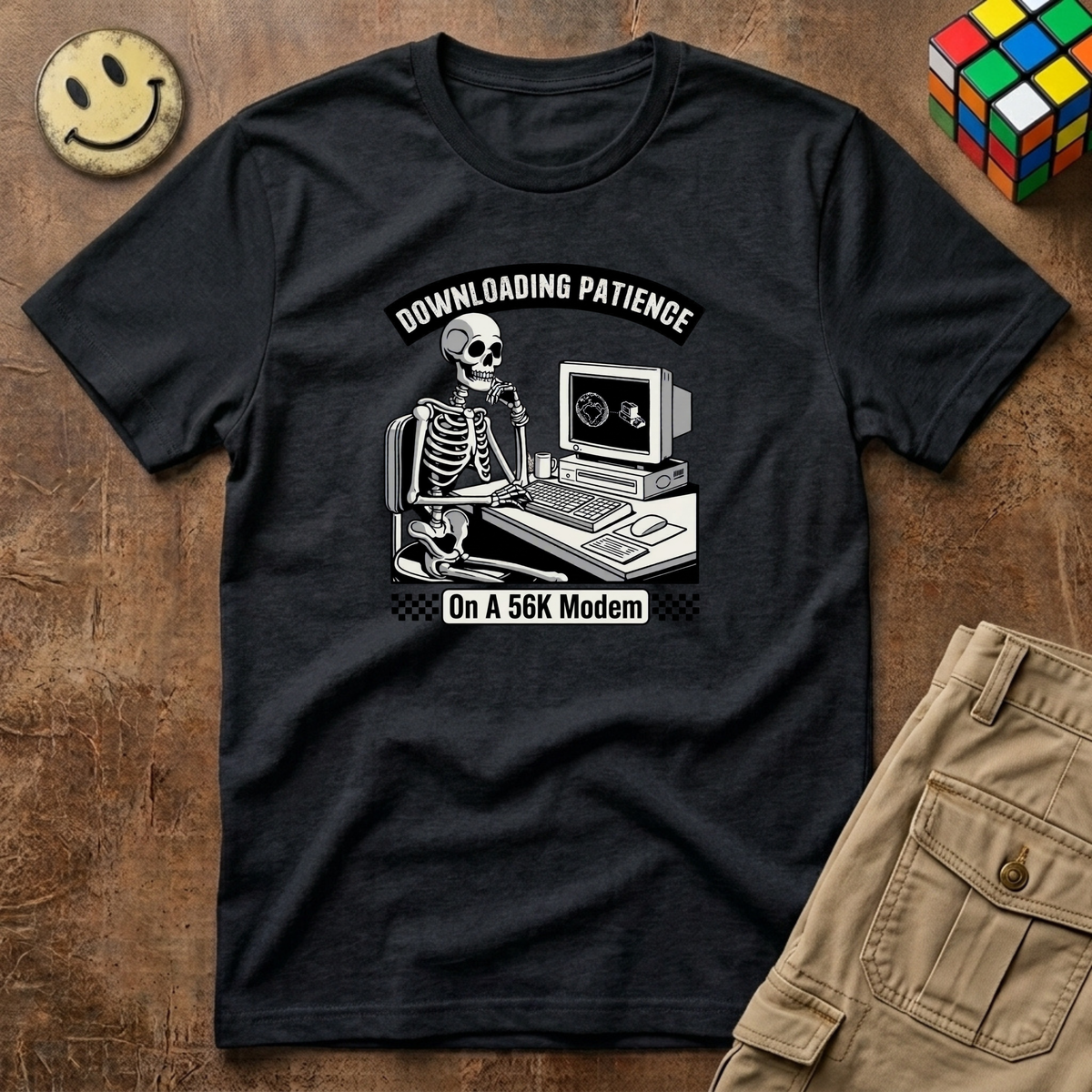 Downloading Patience T-Shirt
