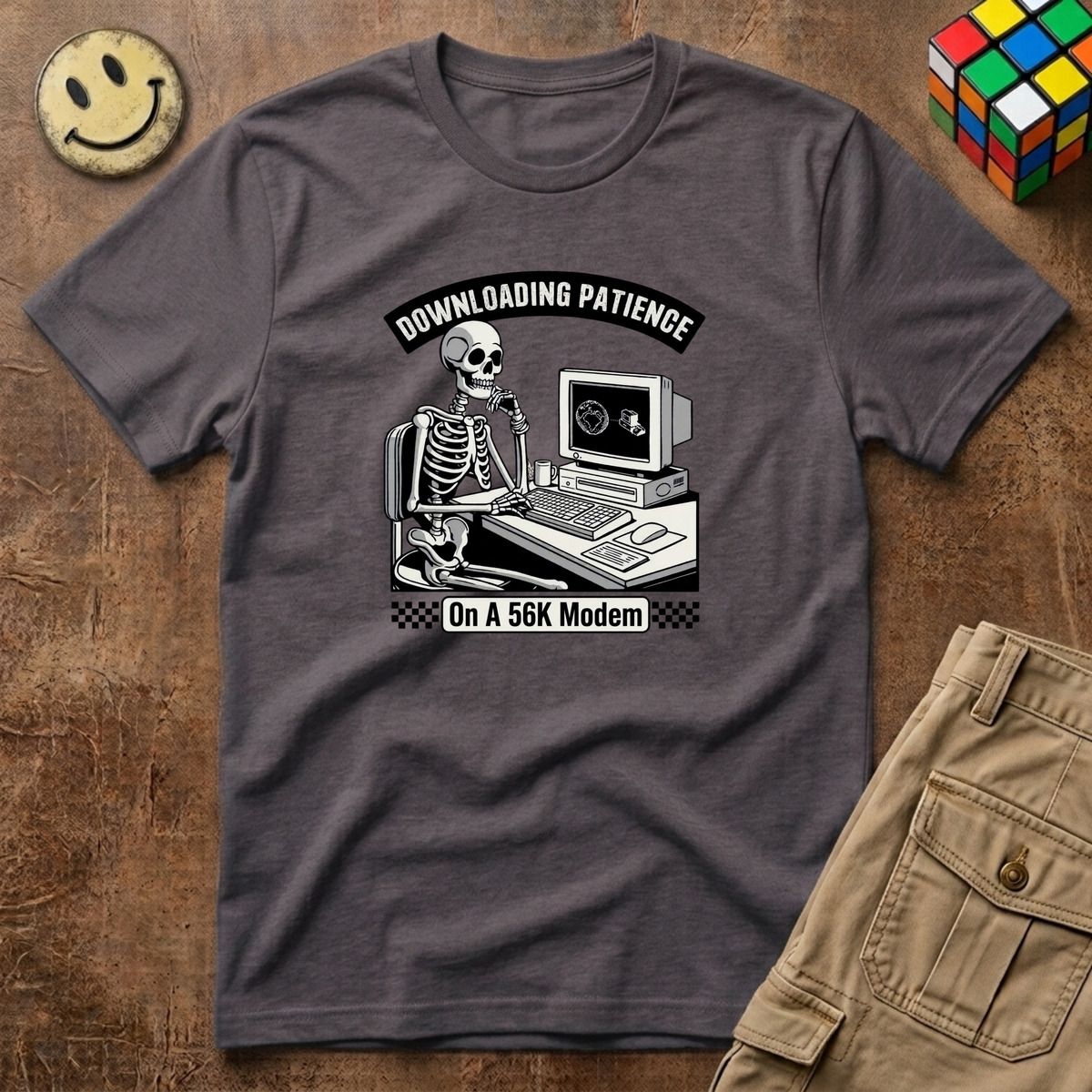 Downloading Patience T-Shirt