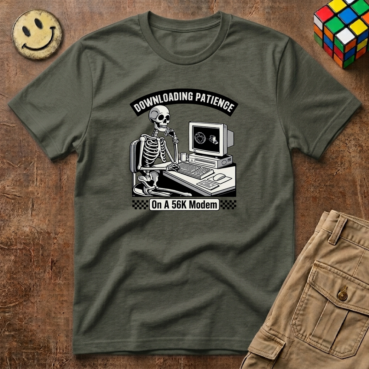 Downloading Patience T-Shirt
