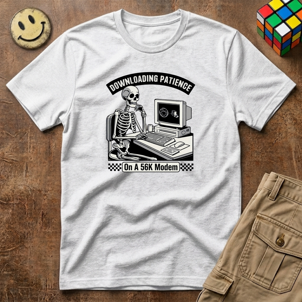 Downloading Patience T-Shirt