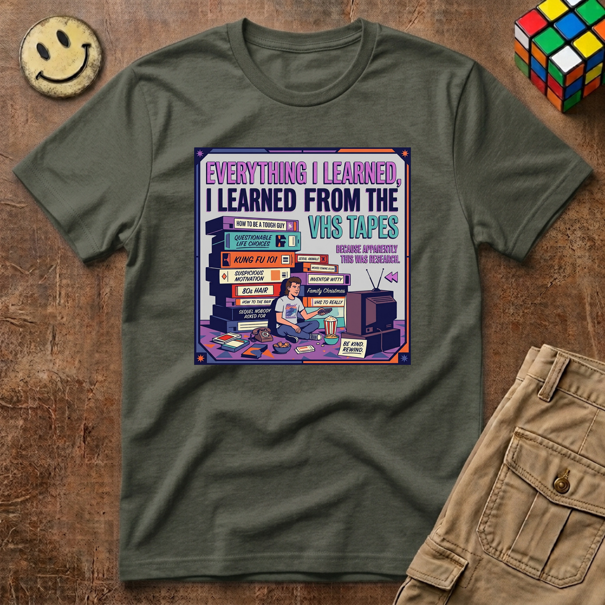 Everything I Learned VHS T-Shirt