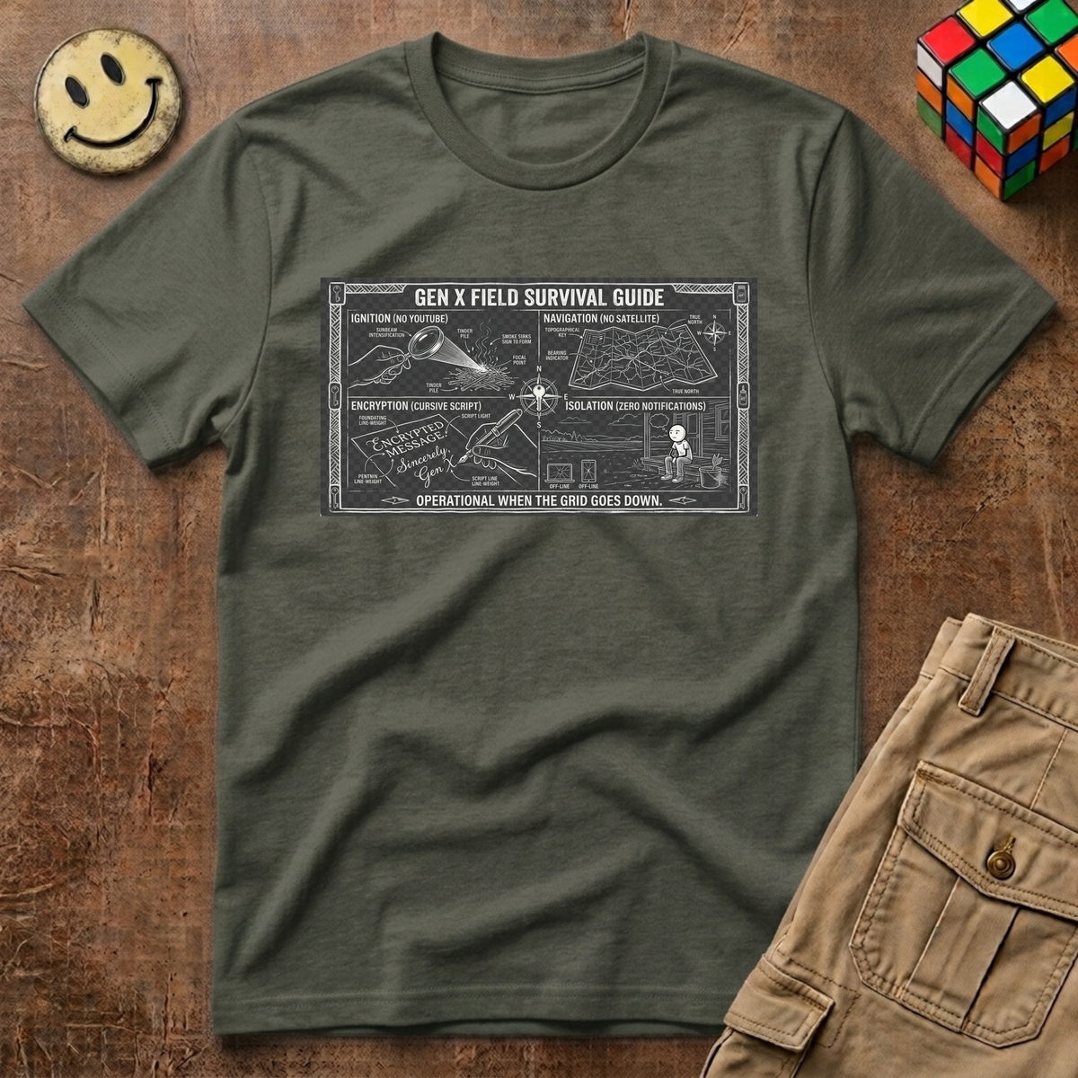 Gen X Field Survival Guide T-Shirt