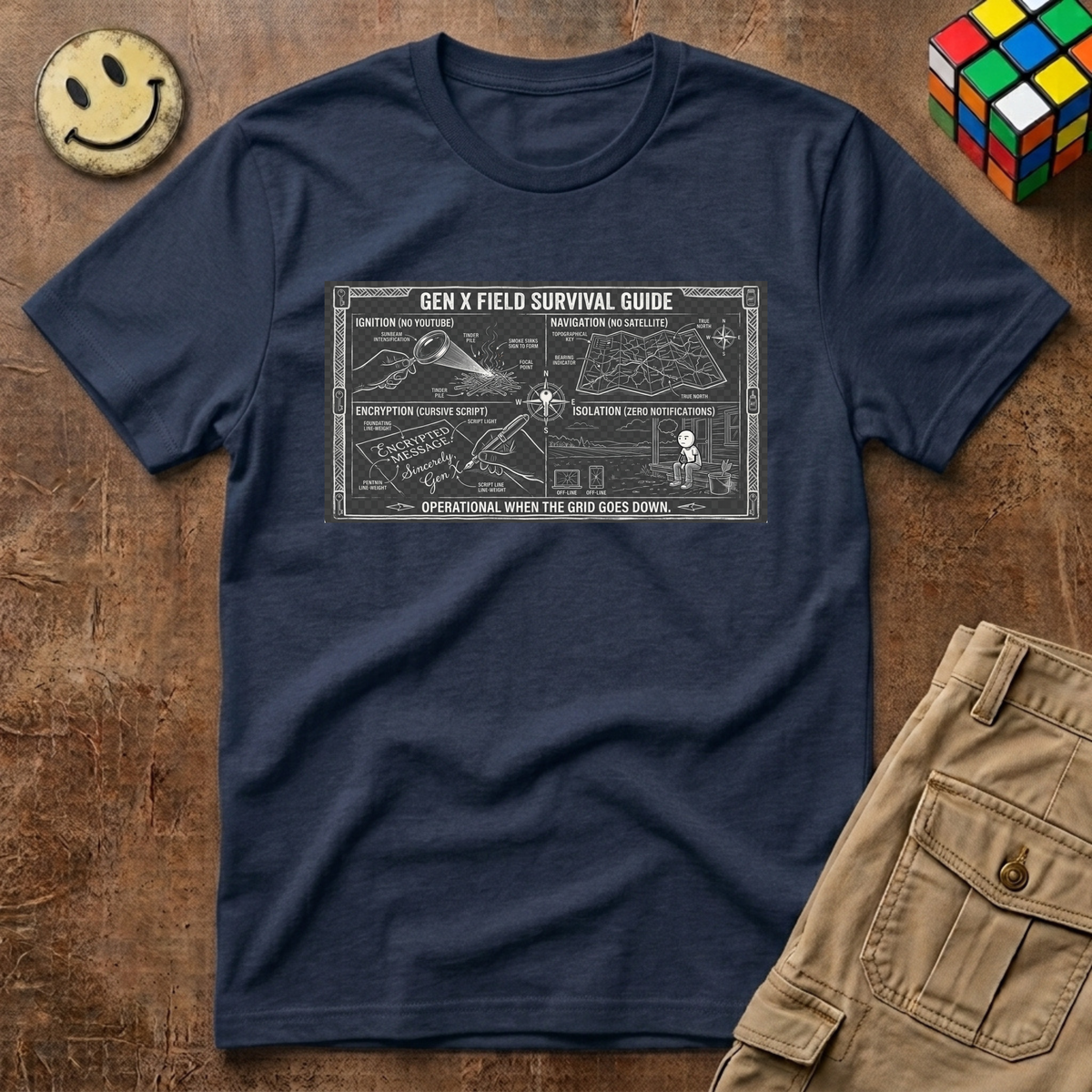 Gen X Field Survival Guide T-Shirt