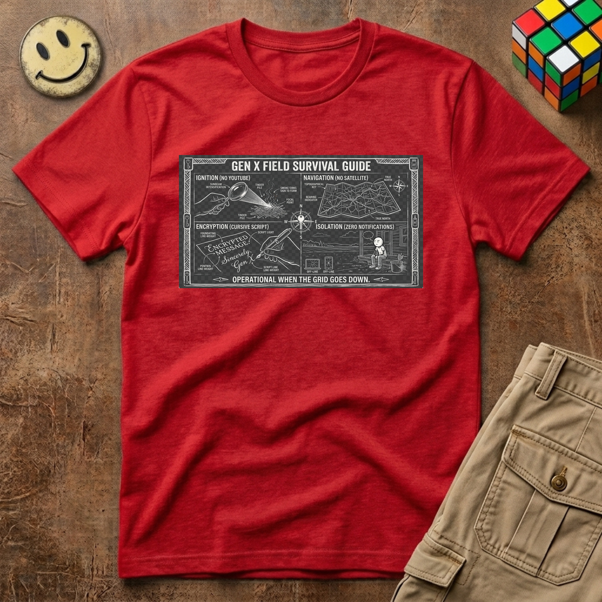 Gen X Field Survival Guide T-Shirt