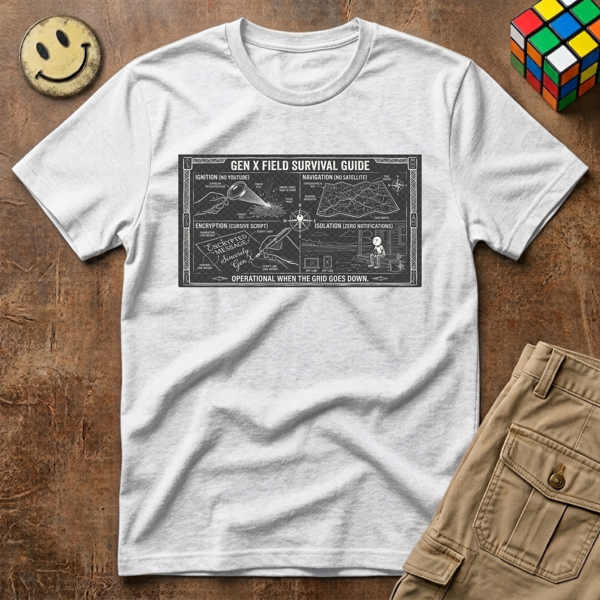 Gen X Field Survival Guide T-Shirt