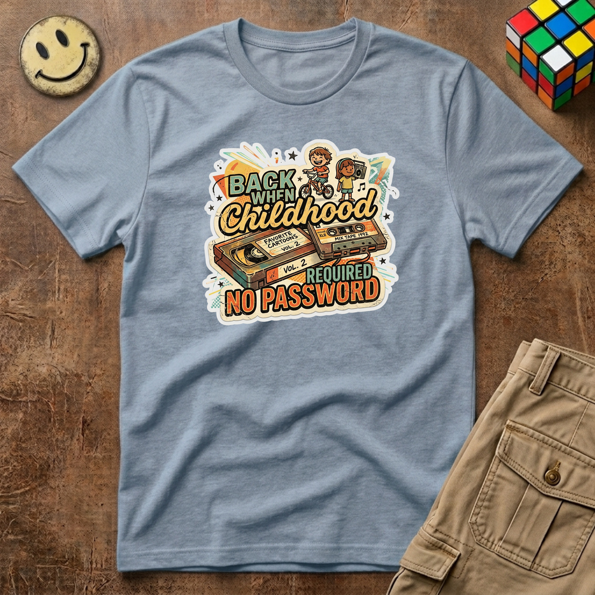 Back When Childhood Required No Password Digital T-Shirt