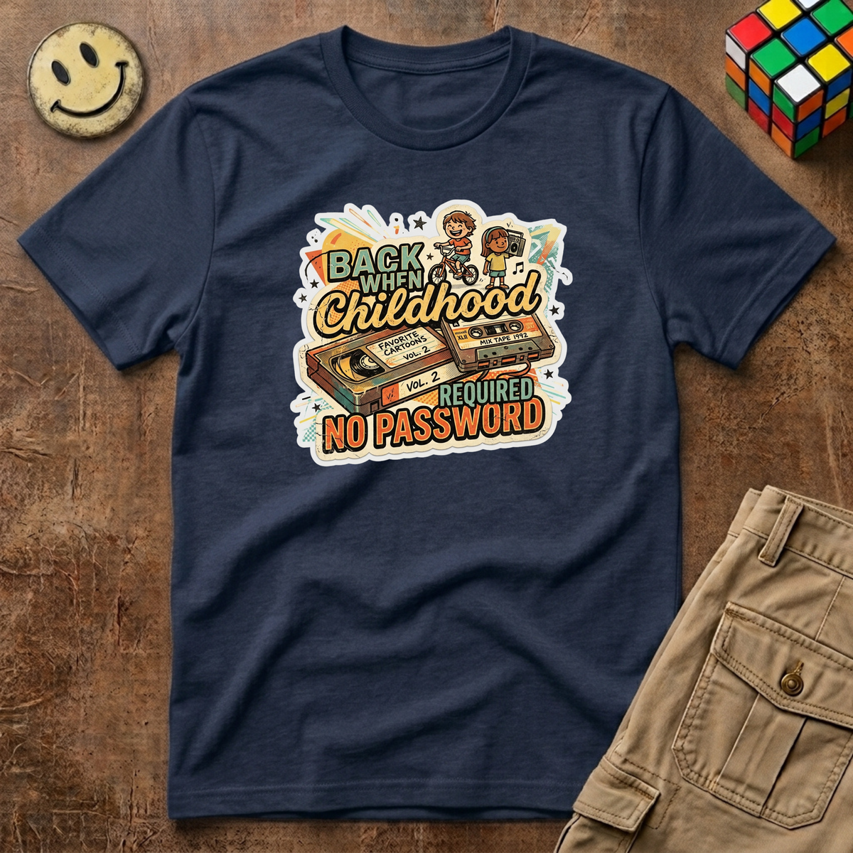 Back When Childhood Required No Password Digital T-Shirt