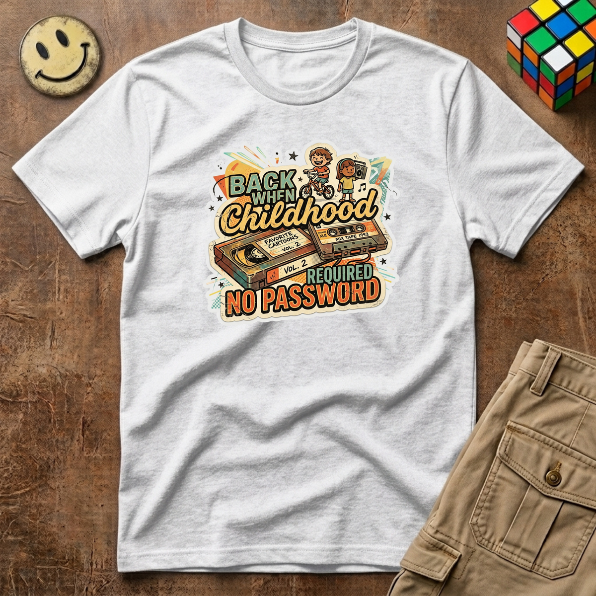 Back When Childhood Required No Password Digital T-Shirt